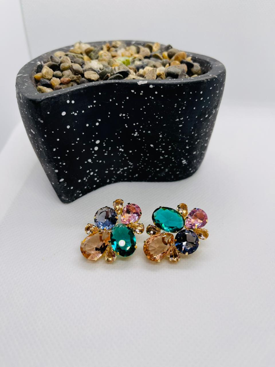 Brinco Prime Flor Gota Pendente