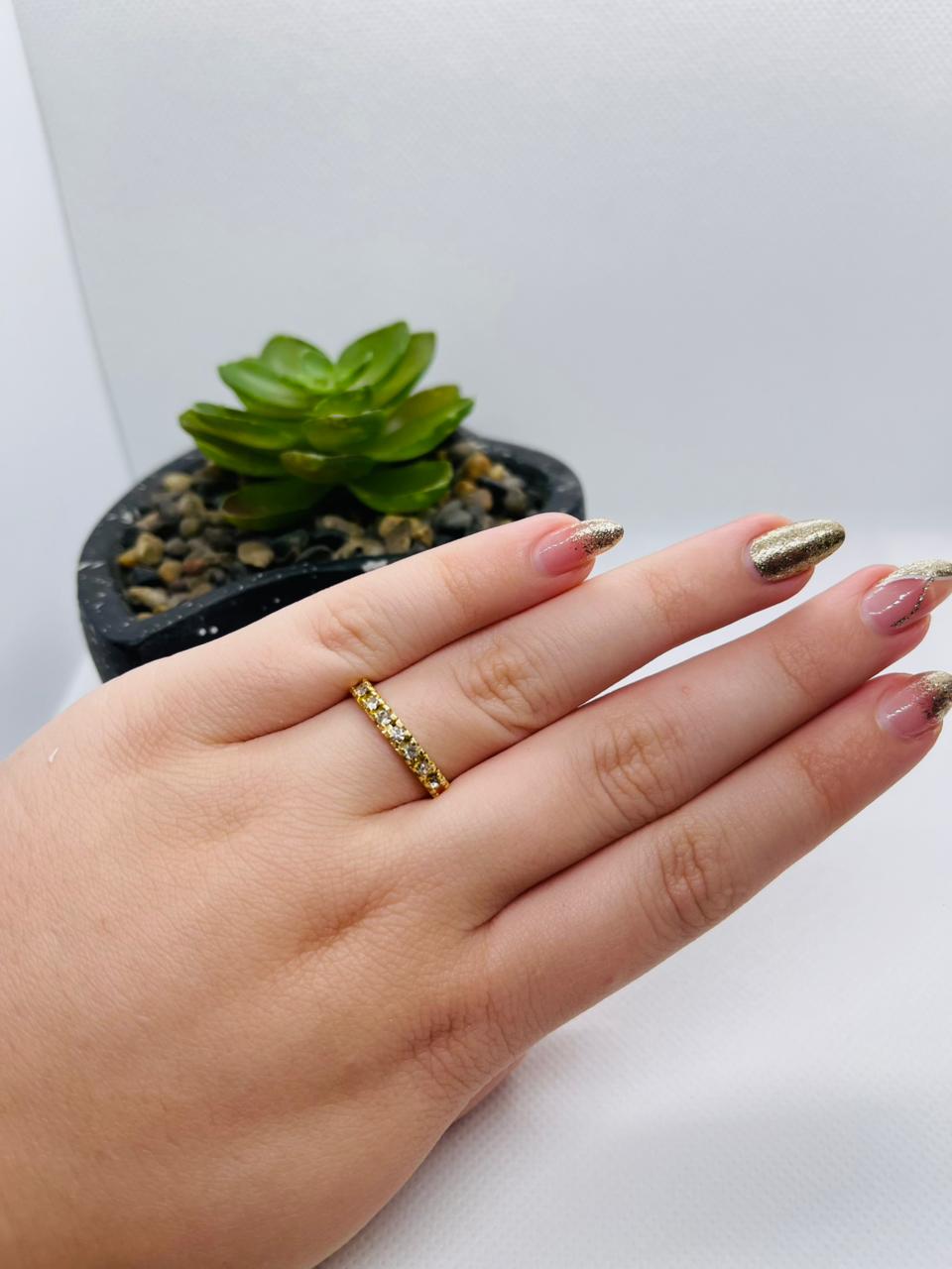 Anel Pedras Cravejadas